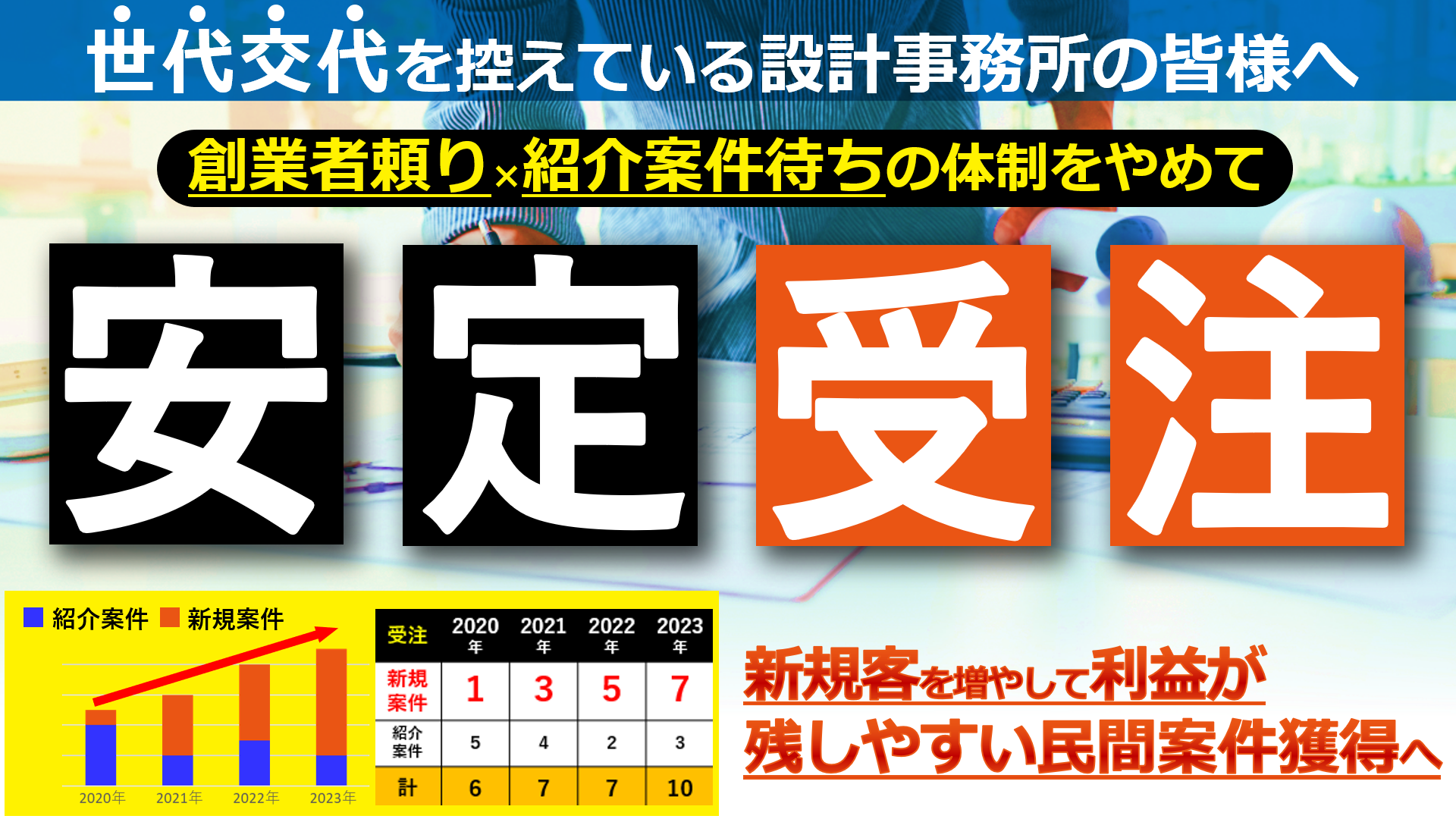 【設計事務所向け】安定受注セミナー