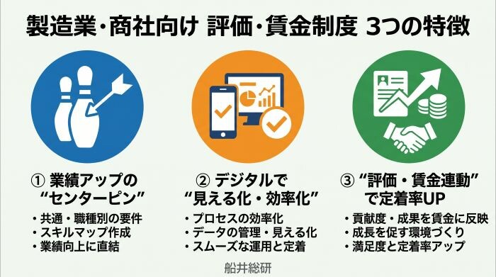 【製造業向け】評価・賃金制度の導入