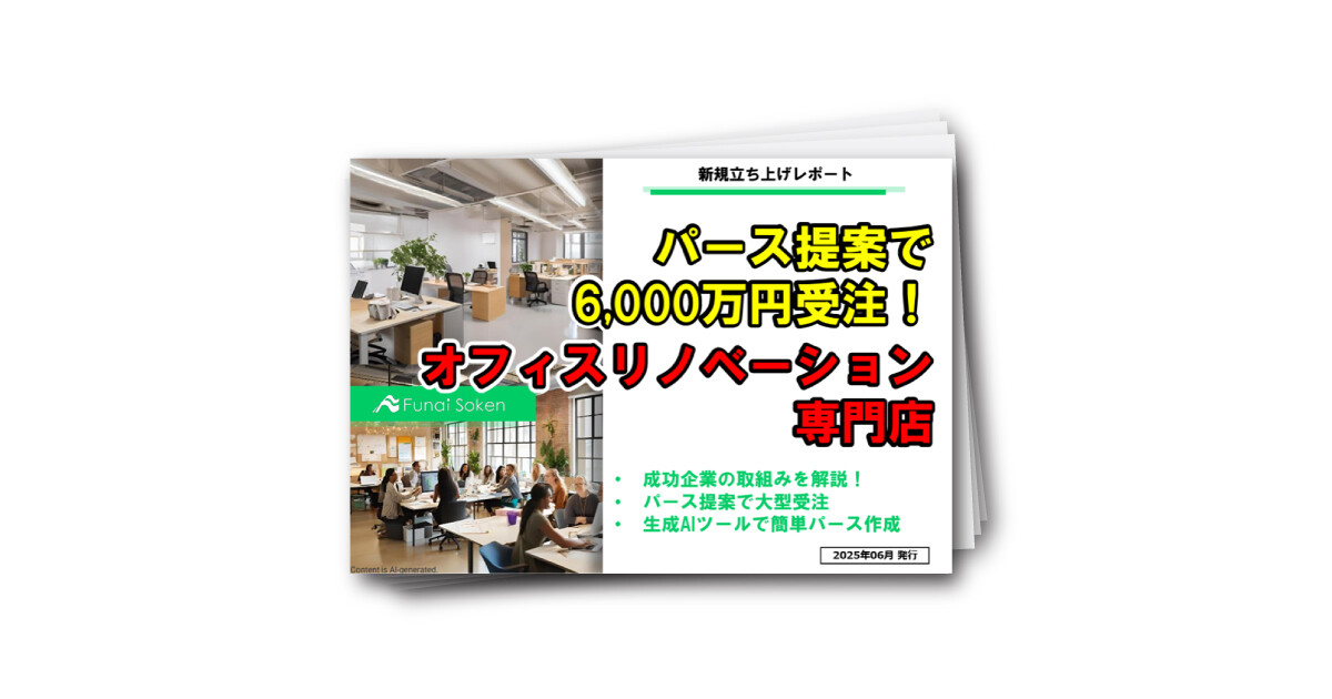 パース提案で高単価受注のオフィスリノベーション専門店立上げレポート