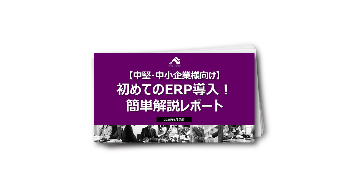 【中堅・中小企業様向け】初めてのERP導入！簡単解説レポート