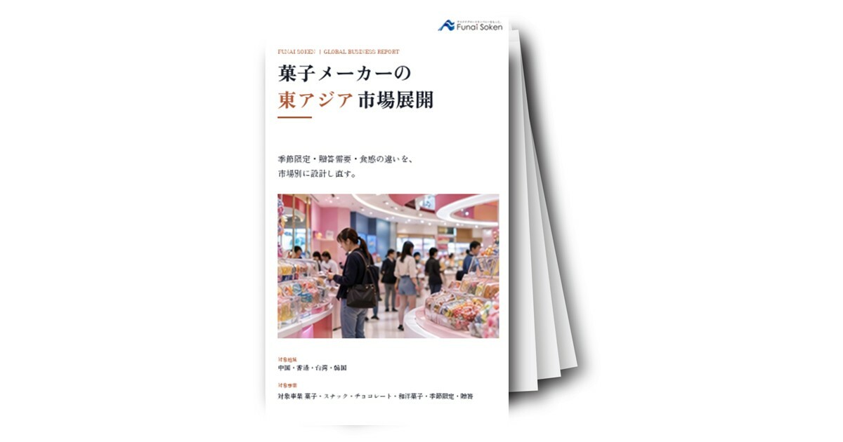 菓子メーカーの東アジア市場展開（中国・香港・台湾・韓国等）