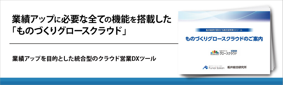 【製造業】業績アップに必要な全ての機能を搭載した「ものづくりグロースクラウド」