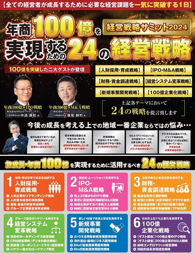 年商100億企業へ向けてこそ始めるべき地域コングロマリット戦略 ～縮小経済下でも伸び続ける地域に特化した多角化経営～ ～セミナー特選講演録～