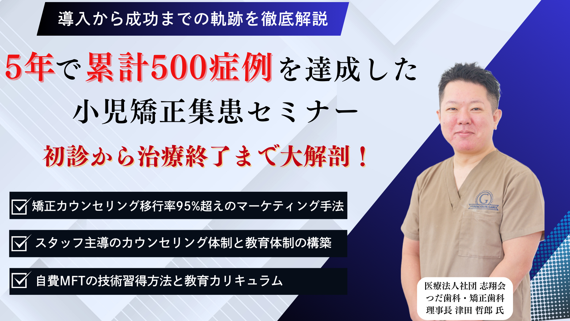 5年で累計500症例を達成した小児矯正集患セミナー