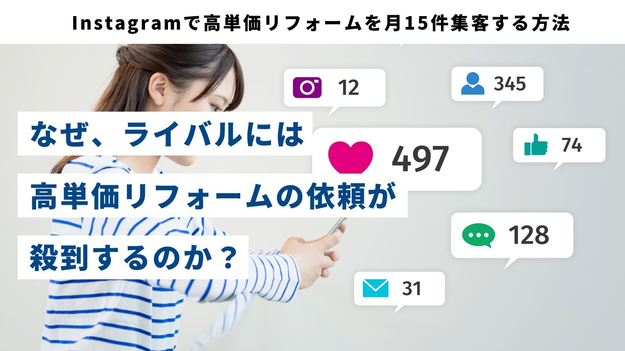 Instagramで高単価リフォームを月15件集客する方法