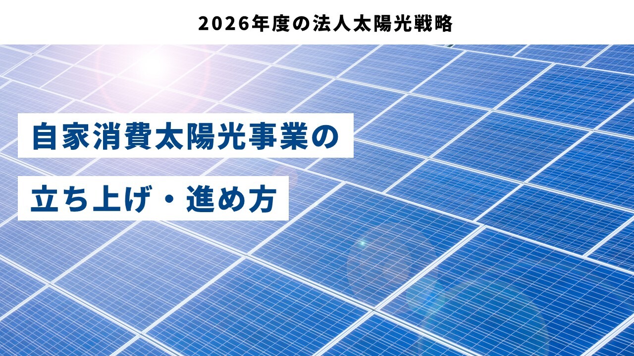 2026年度の法人太陽光戦略