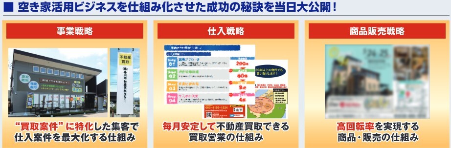 空き家活用ビジネスを仕組み化させた成功の秘訣を当日大公開!