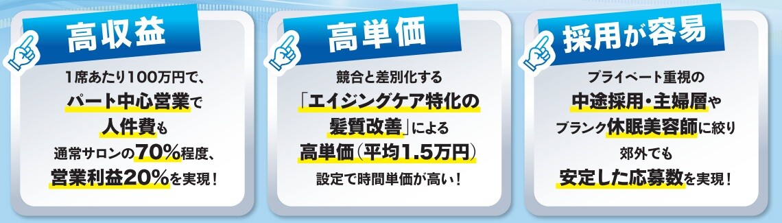 「エイジングケア特化型」髪質改善を導入するメリット