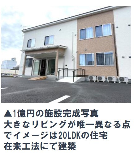 1億円の施設完成写真