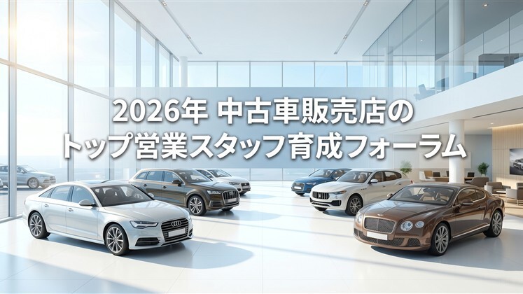 2026年　中古車販売店のトップ営業スタッフ育成フォーラム