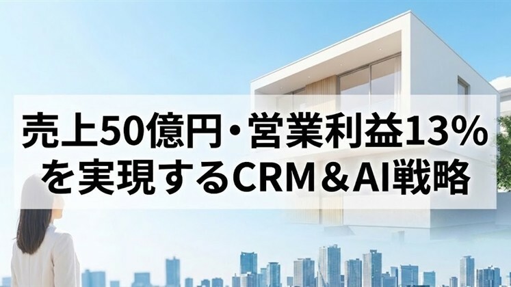 売上50億円・営業利益13％を実現するCRM＆AI戦略