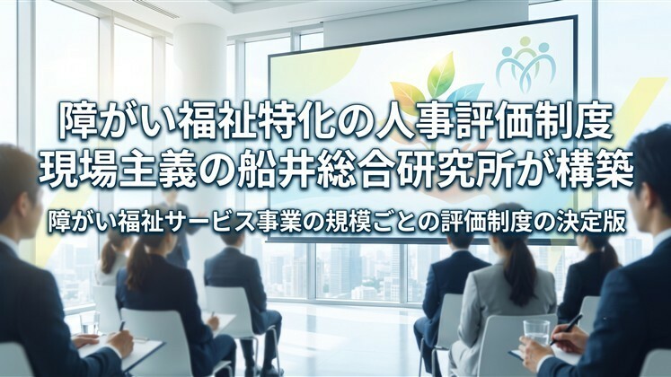 障がい福祉特化の人事評価制度　現場主義の船井総合研究所が構築