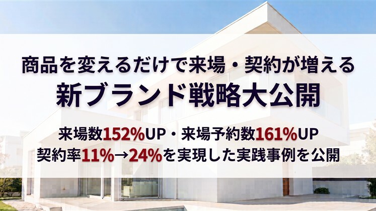 商品を変えるだけで来場・契約が増える