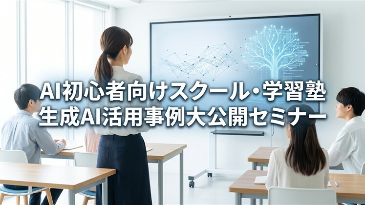 AI初心者向けスクール・学習塾生成AI活用事例大公開セミナー
