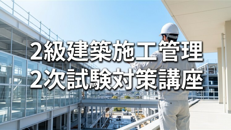 2級建築施工管理　2次試験対策講座