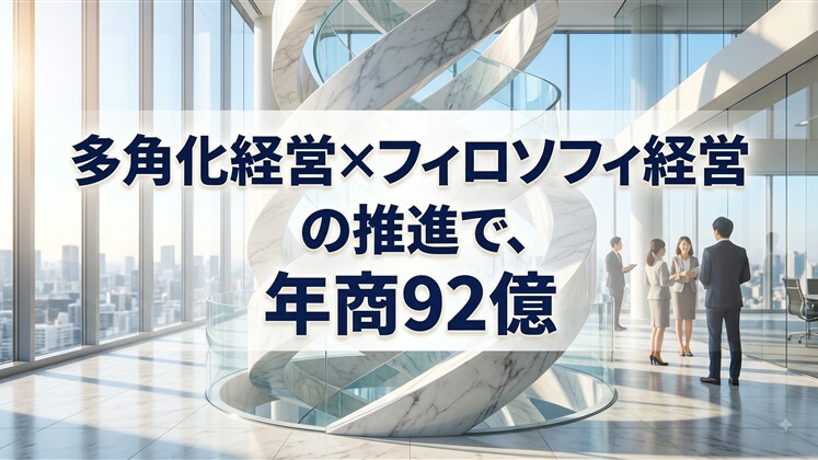 多角化経営×フィロソフィ経営の推進で、年商92億