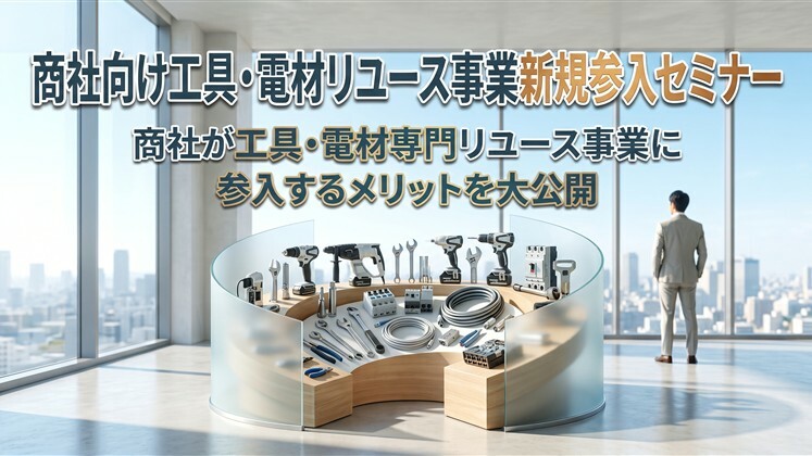 商社向け工具・電材リユース事業新規参入セミナー