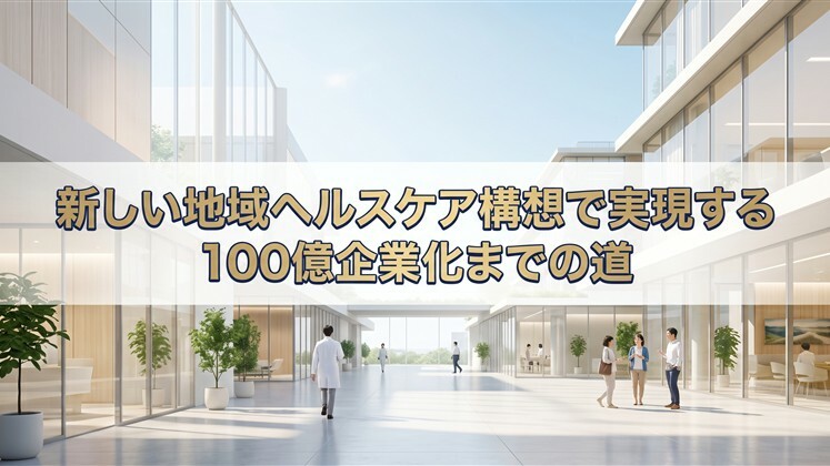 新しい地域ヘルスケア構想で実現する100億企業化までの道