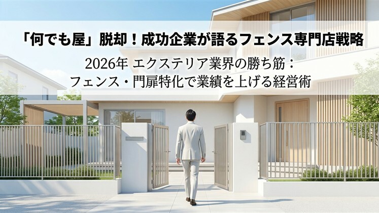 「何でも屋」脱却！成功企業が語るフェンス専門店戦略