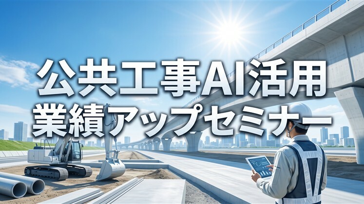 公共工事AI活用業績アップセミナー