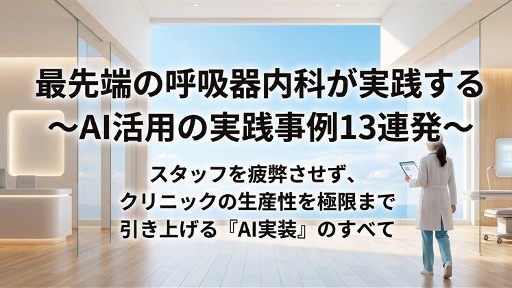 最先端の呼吸器内科が実践する～AI活用の実践事例13連発～