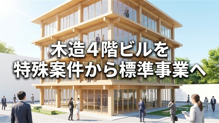 木造4階ビルを特殊案件から標準事業へ
