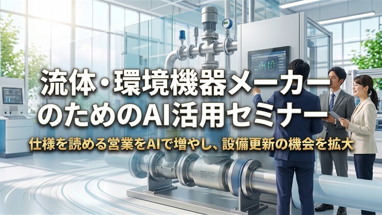 流体・環境機器メーカーのためのAI活用セミナー