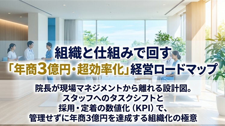 組織と仕組みで回す「年商3億円・超効率化」経営ロードマップ
