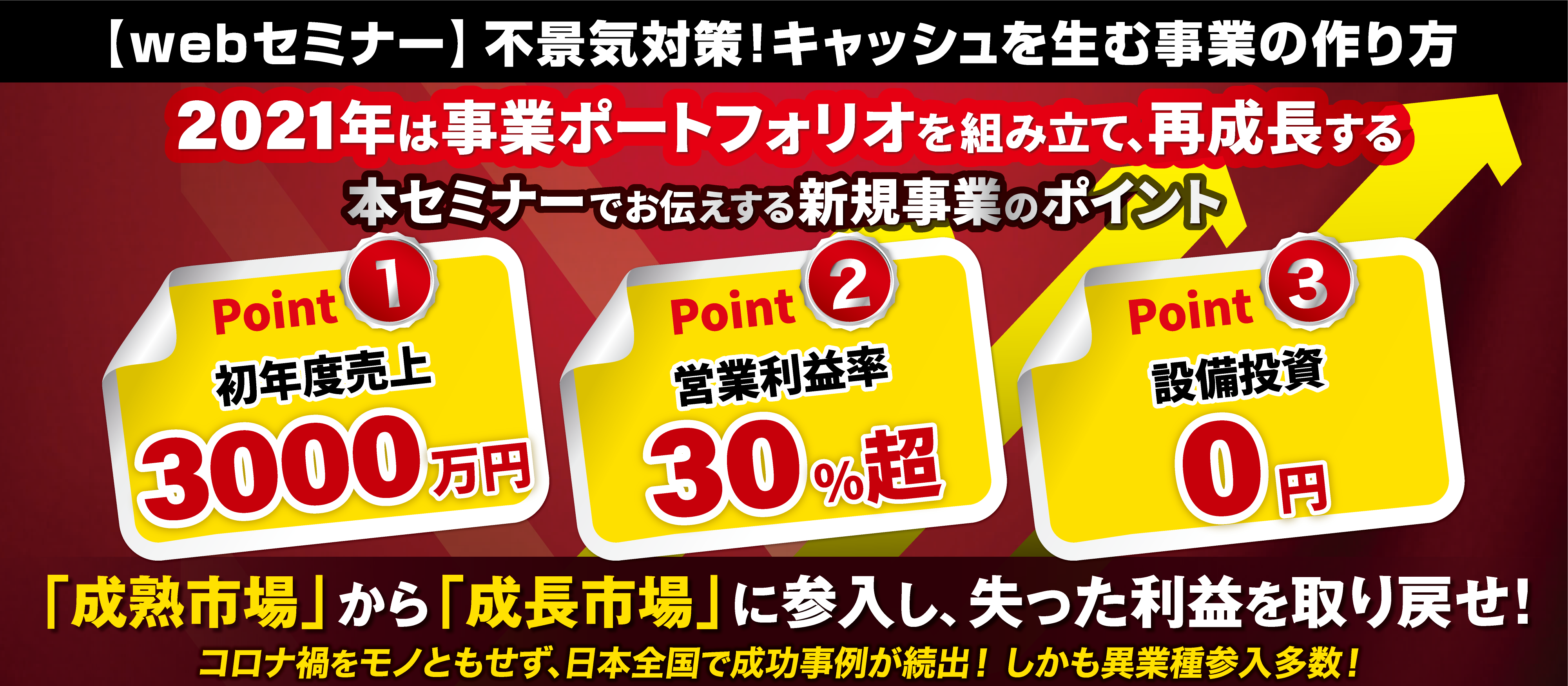 【webセミナー】不景気対策！キャッシュを生む事業の作り方