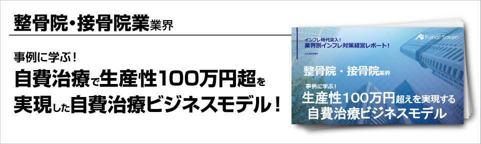 ～事例に学ぶ！自費治療で生産性100万円超を実現した自費治療ビジネスモデル！～