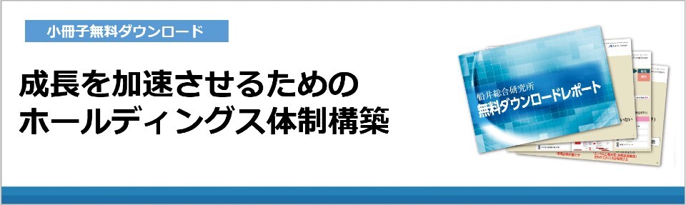 成長を加速させるためのホールディングス体制構築
