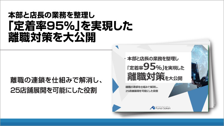 本部と店長の業務を整理し