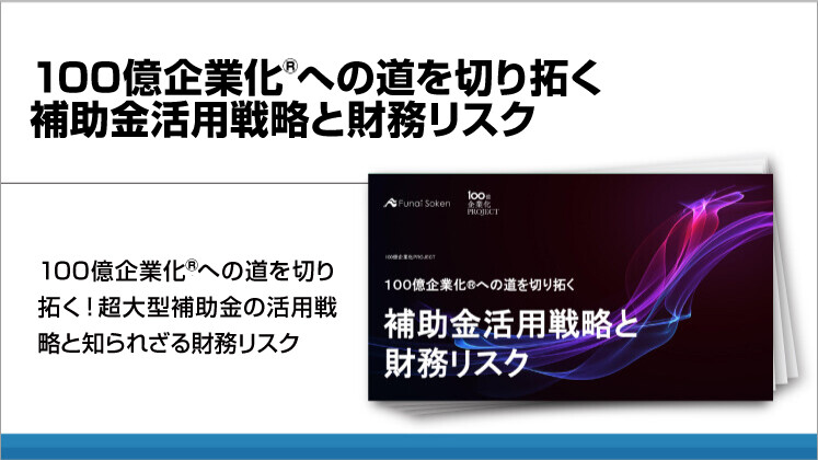 100億企業化への道を切り拓く 補助金活用戦略と財務リスク