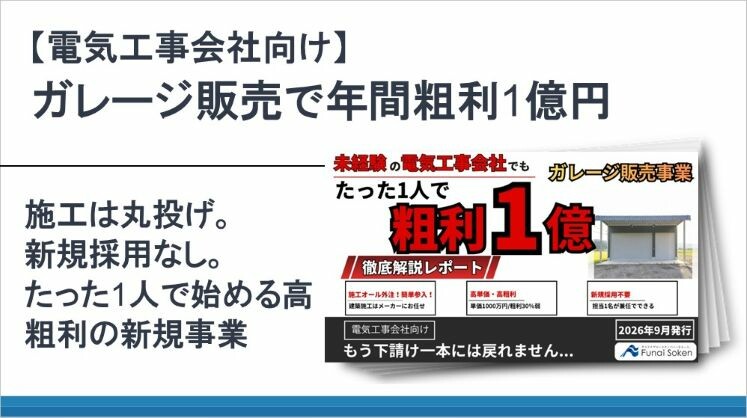 【電気工事会社向け】ガレージ販売で年間粗利1億円